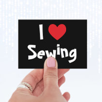 I Love Sewing Business Card business cards