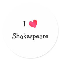 I Love Shakespeare Sticker