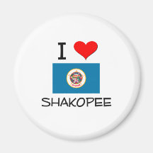 I Love Shakopee Minnesota Refrigerator Magnet