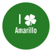 I love (shamrock) Amarillo St Patricks Day