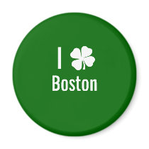 I love (shamrock) Boston St Patricks Day