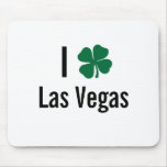 I love (shamrock) Las Vegas St Patricks Day mousepads