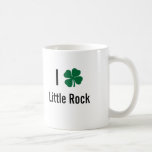 I love (shamrock) Little Rock St Patricks Day Mugs