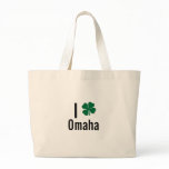 I love (shamrock) Omaha St Patricks Day bags