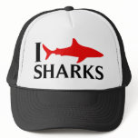 I Love Sharks Hats