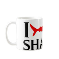 I Love Sharks Coffee Mug