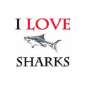 I Love Sharks t-shirts