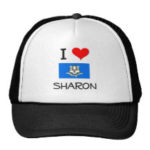 I Love Sharon Connecticut Trucker Hat