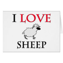 I Love Sheep Cards