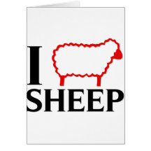 I Love Sheep Cards