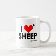 I Love * Sheep Coffee Mug