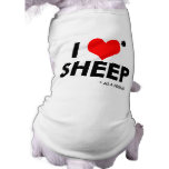 I Love * Sheep pet clothing