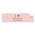 I Love Sheffield, IL bumper stickers