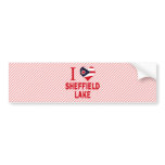 I love Sheffield Lake, Ohio bumper stickers