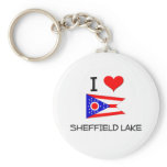 I Love Sheffield Lake Ohio keychains