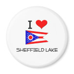 I Love Sheffield Lake Ohio magnets
