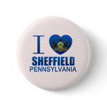 I Love Sheffield, PA buttons