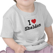 I love Sheldon heart custom personalised