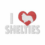 I Love Shelties Women's embroidered shirts