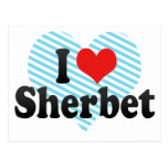 I Love Sherbet Postcards