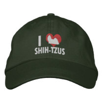 I Love Shih Tzus Dark Baseball Cap