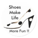 I Love Shoes for Females Who Love Shopping stickers