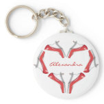 I Love Shoes Heels Heart Personalised Key Chains keychains