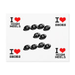 I LOVE SHOES I love high heels, POSTCARD