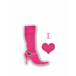 I love shoes T Shirt boot pink heart
