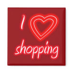 I Love Shopping Magnet