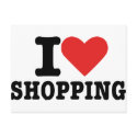 I love shopping postcards