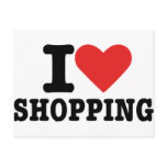 I love shopping postcards