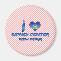 I love Sidney Centre, New York Magnets