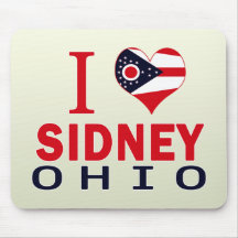 I love Sidney, Ohio Mousepad