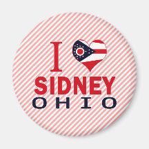 I love Sidney, Ohio Refrigerator Magnet