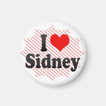 I love Sidney Refrigerator Magnet