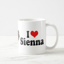 I Love Sienna Coffee Mugs