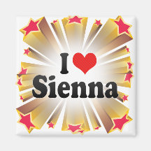 I Love Sienna Magnet