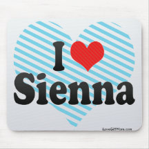 I Love Sienna Mousepad