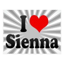 I love Sienna Post Cards