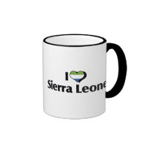 I Love Sierra Leone Flag Coffee Mug