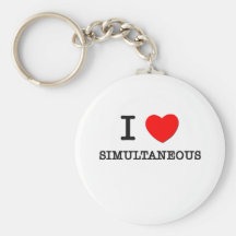 I Love Simultaneous Key Chains