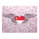 I Love Singapore -wings Post Cards