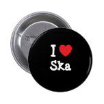 I love Ska heart custom personalised Pin