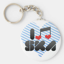 I Love Ska Keychains