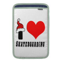 I Love Skateboarding Design MacBook Air Sleeve