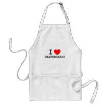 I Love Skateboards Apron