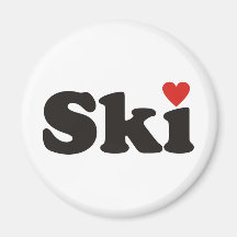 I love ski magnets