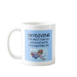 i love skydiving coffee mug