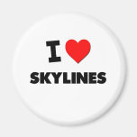 I love Skylines Magnet
